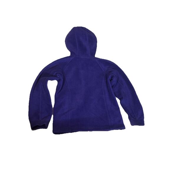 Youth Columbia Full Zip Fleece Jacket Small Purple Hooded - Picture 3 of 9